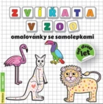 Zvířata v ZOO omalovánky se samolepkami - Radka Kneblová