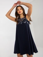 Női ruha Fashionhunters Navy Blue