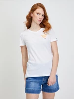 Bílé dámské tričko Tommy Jeans - Dámské