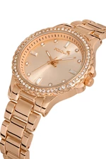 Polo Air Single Row Luxury Stone Women's Wristwatch Copper Color