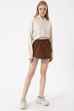 Bigdart 1888 Sweatshirt And Sweater Six Shirt Skirt - Brown