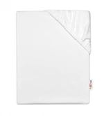 Baby Nellys Dětské jersey prostěradlo do postýlky - bílá, vel. 120x60