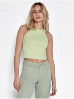 Light Green Ribbed Cropped Tank Top Noisy May Ribella