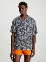 Calvin Klein Underwear Men's Patterned Short Sleeve Shirt