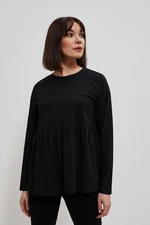 Cotton blouse with frills