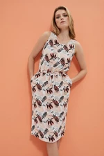 Summer dress with shoulder straps