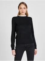 Black sweater with decorative stand-up collar JDY Caddy - Women