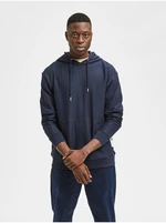 Dark blue Hoodie Selected Homme Relax - Men