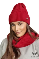 Set da donna Kamea Kamea_Set_Hat&Chimney_K.22.255.21_Red