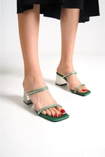 Capone Outfitters Mules - Green - Block