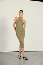 VATKALI Low-Cut Back Midi Dress
