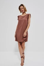 Dress with frill on the sleeve