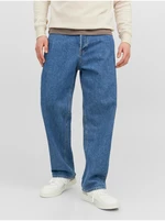 Blue Mens Wide Jeans Jack & Jones Alex - Men