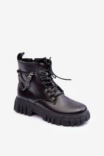 Stylish work shoes on Amro black platform