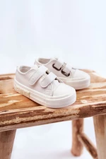 Kids leather Velcro sneakers BIG STAR KK374055 White