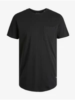 Black Men's T-Shirt with Jack & Jones Noa Pocket - Men