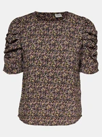 Black-purple floral blouse JDY Mia - Ladies