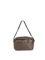 Khaki messenger bag with wide strap