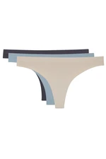 LOS OJOS 3 Pieces of Seamless Brazilian Pattern Panties