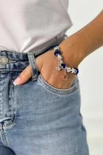 Blue cornflower bracelet