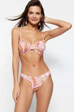 Trendyol Abstract Patterned Regular Leg Bikini Bottom