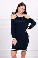 Tres Chic dress dark blue