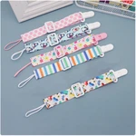 2/4/6PCS Adjustable Pacifier Chain Cartoon Print Anti-losing Rope Widened Thickened Exquisite Pacifier Chain Anti-lost Toy Belt