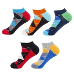 New Men's Socks Colorful Creative Funny Ankle Socks Invisible Low Cut Sock Man Summer Casual Breathable Short Socks Big Size