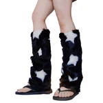 Faux Furs Leg Warmer,Y2K Warm Cozy Fuzzy Leg Warmer Boot Cuffs Cover Womens