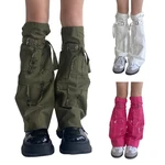 Harajuku Lolitas Leg Warmers Gothic Punk Denims Long Socks Leggings Gaiters 449B