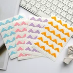 1 Sheet Colorful Kraft Paper Decoration Sticky Corner Stickers for Photos Greeting Cards Album DIY Art Crafts Scrapbook Journal