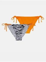 Dorina Set of two women's swimwear bottoms in orange and white DO - Women Dorina Set of two women's swimwear bottoms in orange and white DO - Women