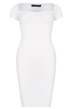 Z2016 DEWBERRY WOMEN'S DRESS-PLAIN WHITE