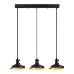 Czarna lampa wisząca z metalowym kloszem Berceste – Opviq lights