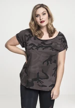 Women's Camo Back Shaped Tee Dark Camo T-Shirt