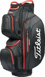 Titleist Cart 15 StaDry Black/Black/Red Torba golfowa