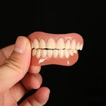 Silicone False Teeth Upper Lower Veneers Perfect Laugh Veneers Dentures Paste Fake Teeth Braces Comfortable Teeth Orthodontic