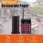 Retekess TD161 Restaurant Pager Bar Food Truck Coasters Buzzer Vibrator Pager Receiver Calling System Vibration Bell for Cafe