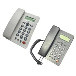Desktop Corded Telephone for Home Landline Telephone with Big Buttons Caller Identification Calculator LCD Display