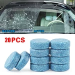 20pcs Solid Cleaner Car Windscreen Cleaner Effervescent Tablet Auto Wiper Glass Solid Cleaning Concentrated Tablets Detergent