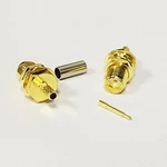 200pcs Gold plated rp-sma female Crimp ADAPTER for Coaxial RG316 RG174 cable rf Connector