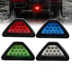 Tail Third Brake Lamp Flicker Stop Signal Light F1 Style 12V Triangle Sporty Rear Bumper Pilot Light Universal Car Accessories