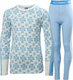 Helly Hansen Juniors Graphic Lifa Merino Base Layer Set Bright Blue 152/12 Sous-vêtements thermiques
