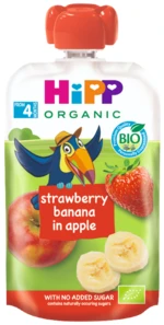 HIPP BIO 100% ovocie Jablko-Banán-Jahoda 100 g