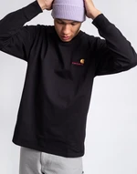 Carhartt WIP L/S American Script T-Shirt Black S