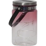 Vonkajší solárny lampáš Star Trading Tint Lantern Pink, výška 15 cm