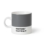 Sivý hrnček Pantone Espresso, 120 ml