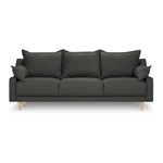 Tmavosivá rozkladacia pohovka s úložným priestorom Mazzini Sofas Freesia