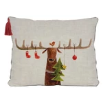 Vianočný vankúš Little Nice Things Reindeer, 35 x 50 cm