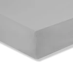 Sivá plachta z egyptskej bavlny Bianca Silver, 90 x 190 cm